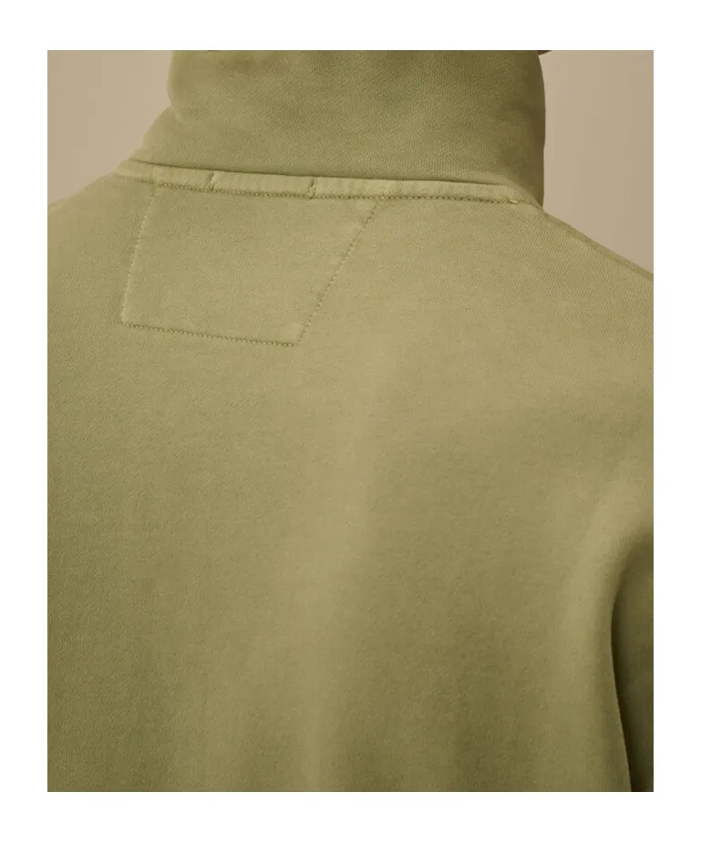 Half-Zip Lens-Pocket Sweatshirt