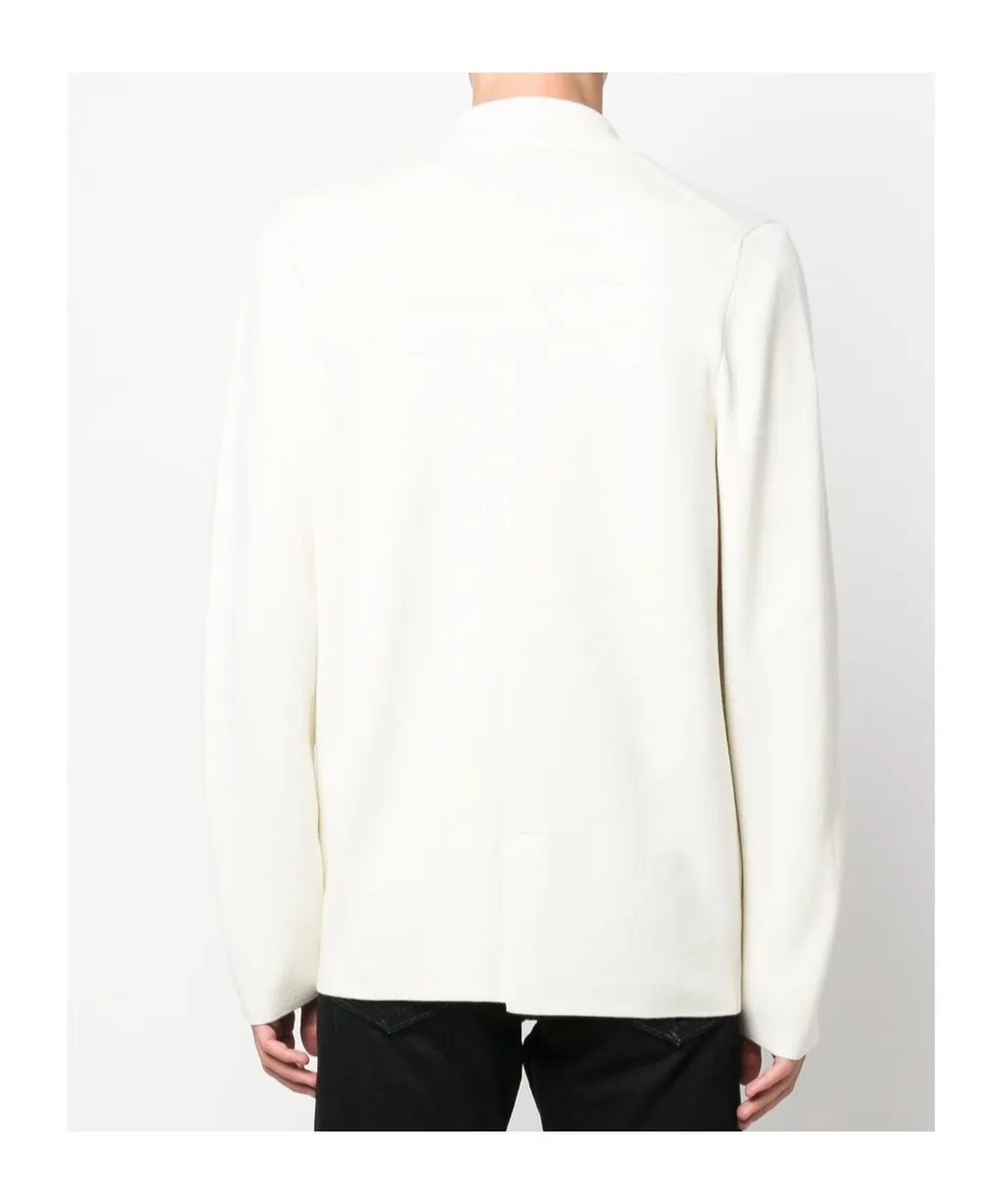 Double-Breasted Merino Wool Cardigan