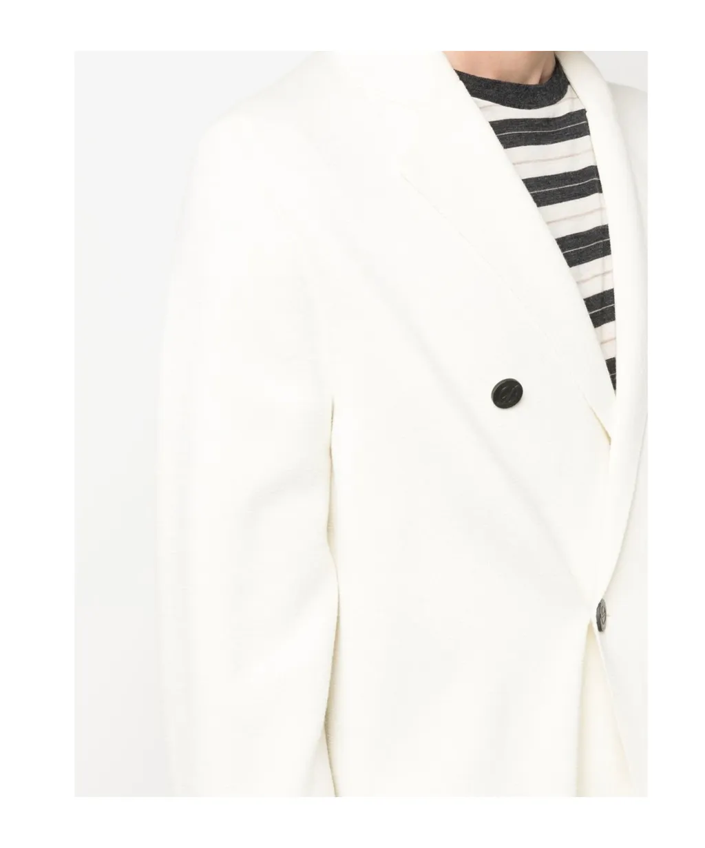 Double-Breasted Merino Wool Cardigan