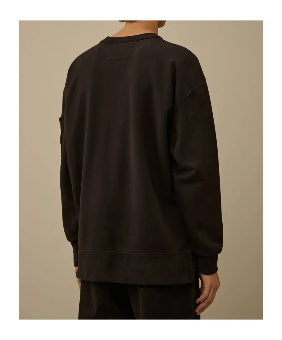 Lens-Appliqué Crewneck Sweater