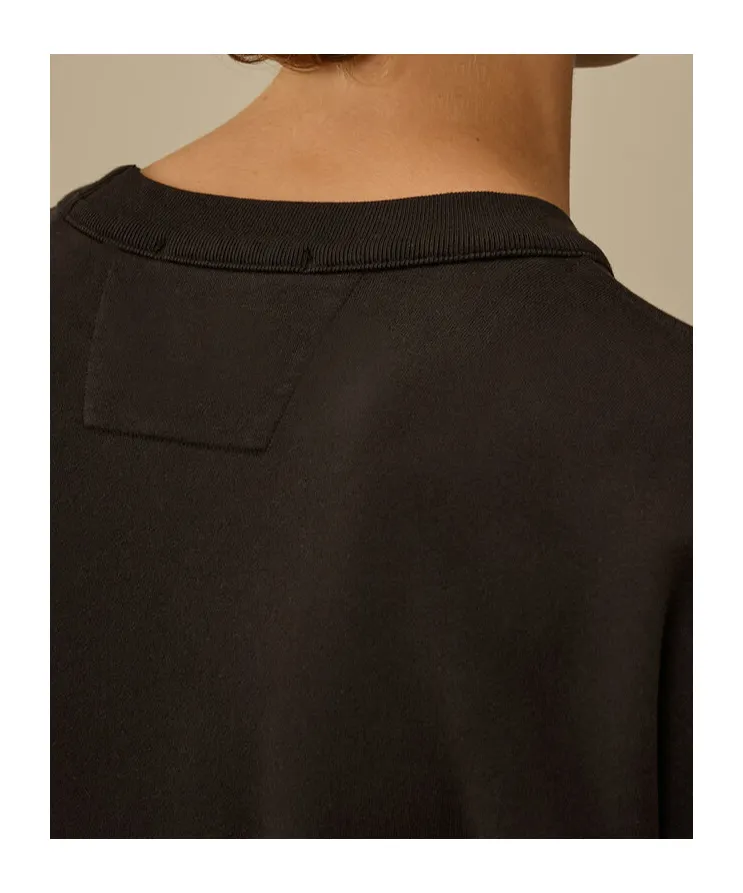 Lens-Appliqué Crewneck Sweater