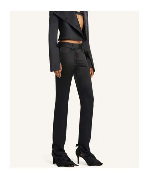 Satin Bootcut Pants