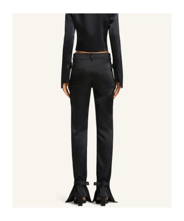 Satin Bootcut Pants