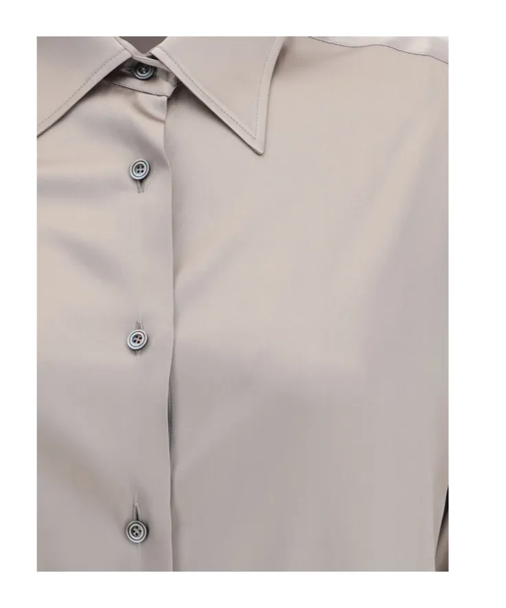 Satin Relaxed Fit Shirt