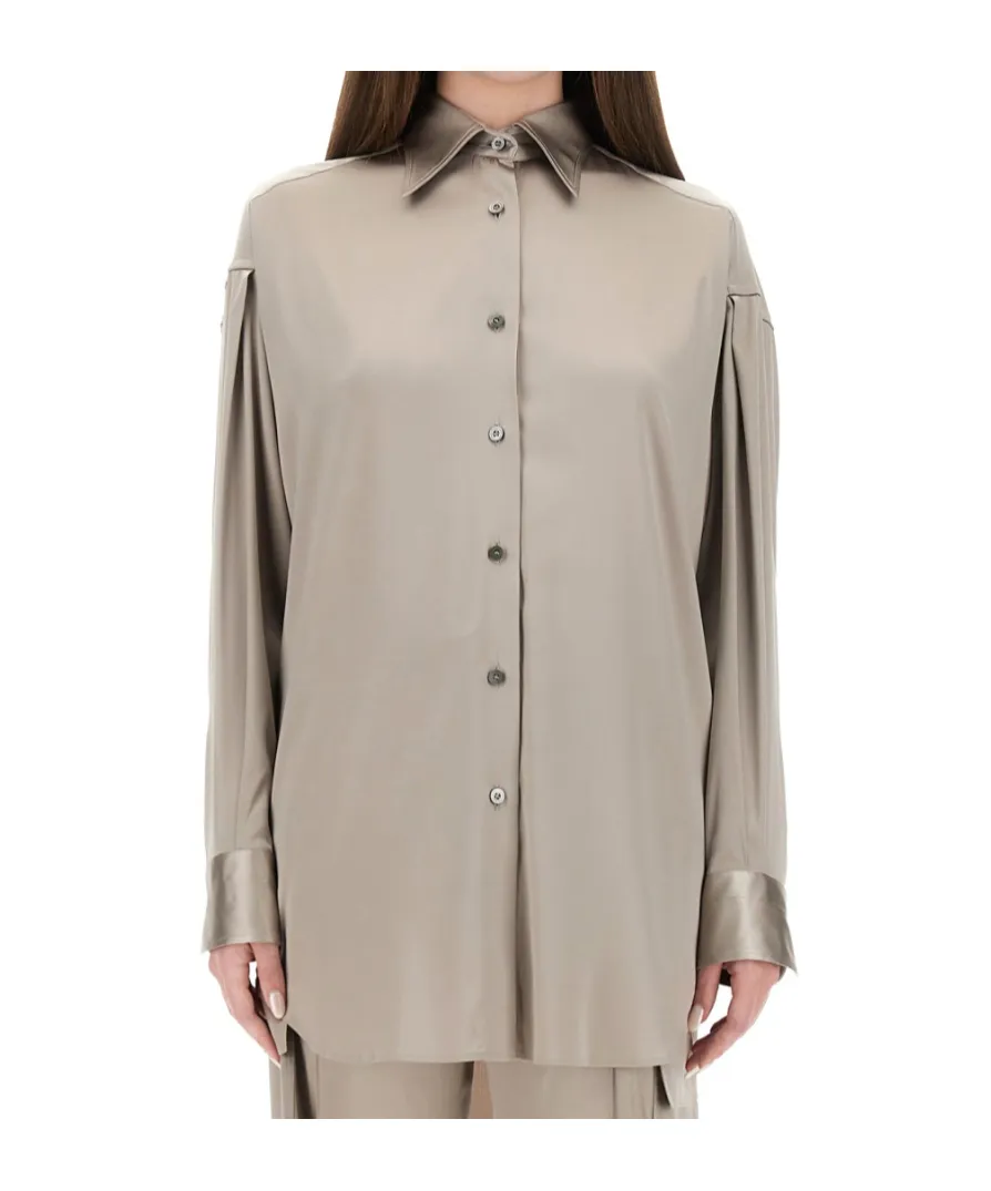 Satin Relaxed Fit Shirt