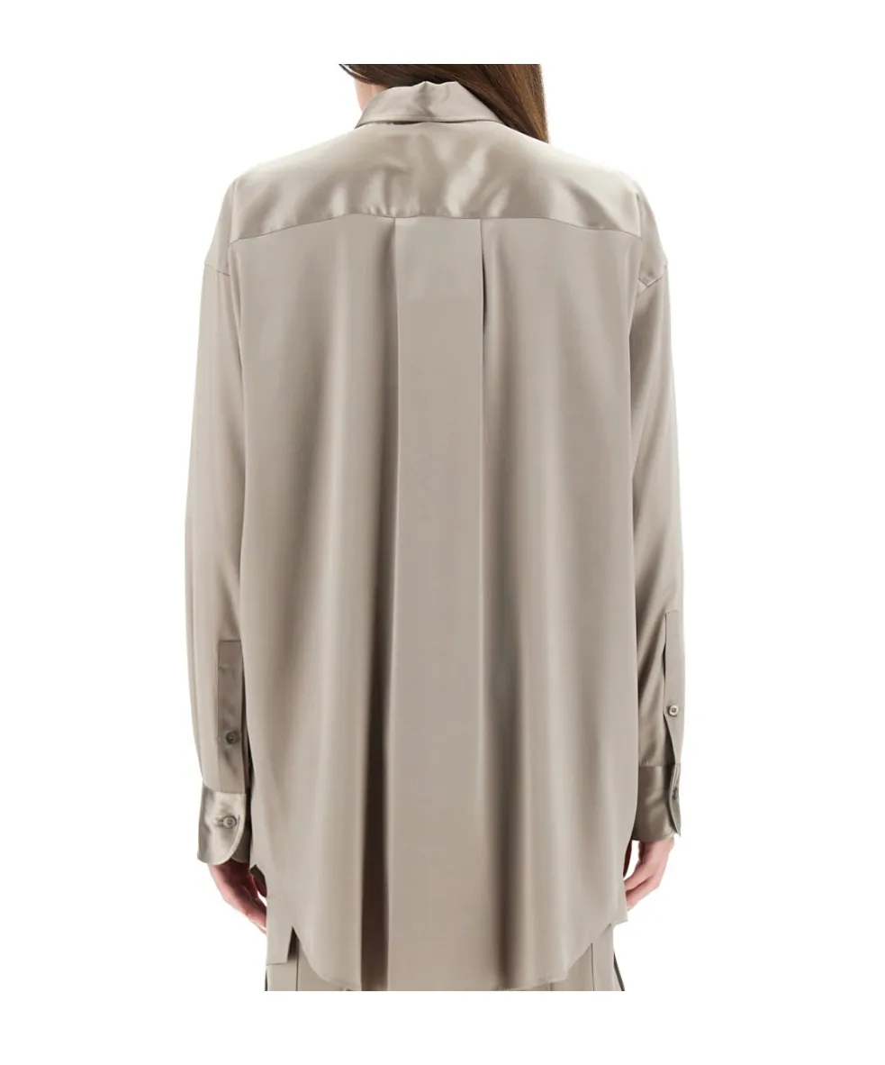 Satin Relaxed Fit Shirt