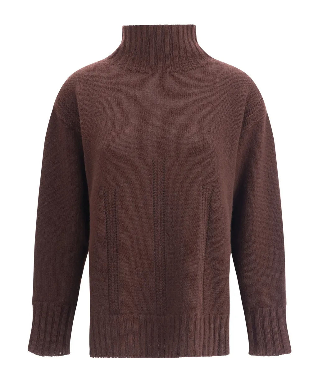 High-Neck Ribbed Jumper