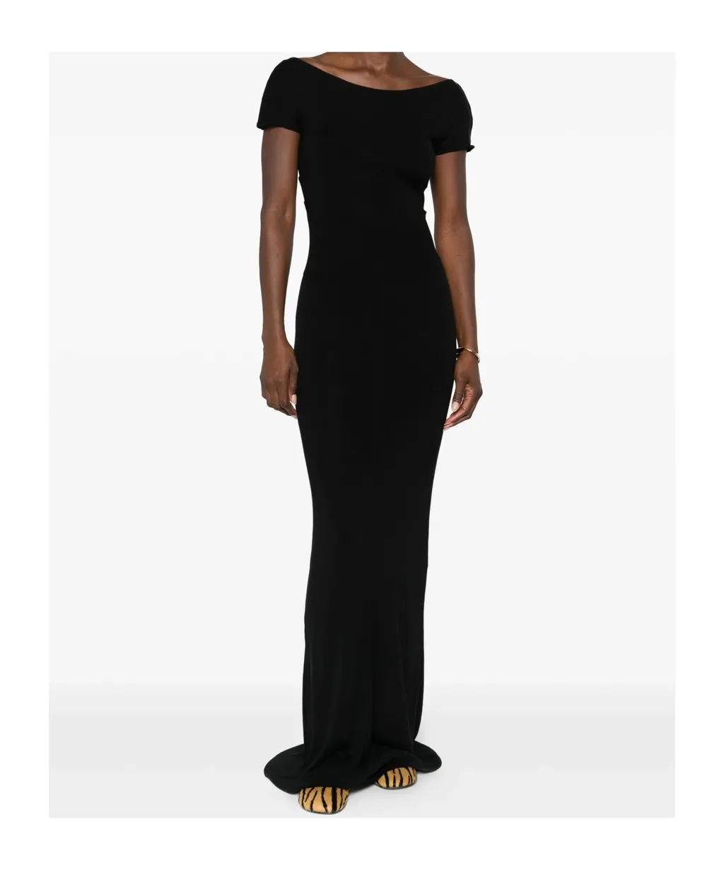 Fine-Ribbed Maxi Dress