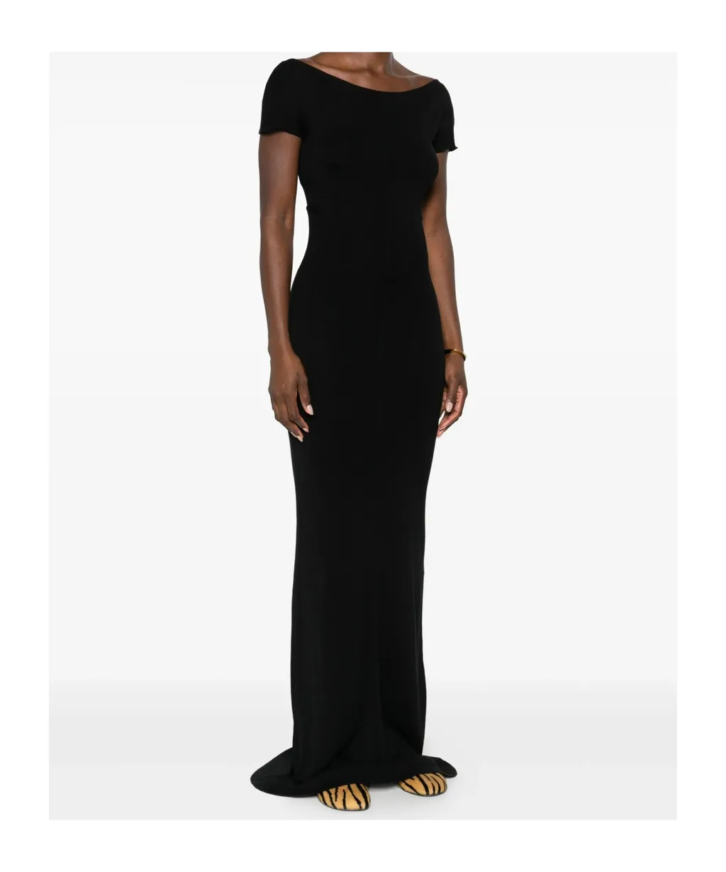 Fine-Ribbed Maxi Dress