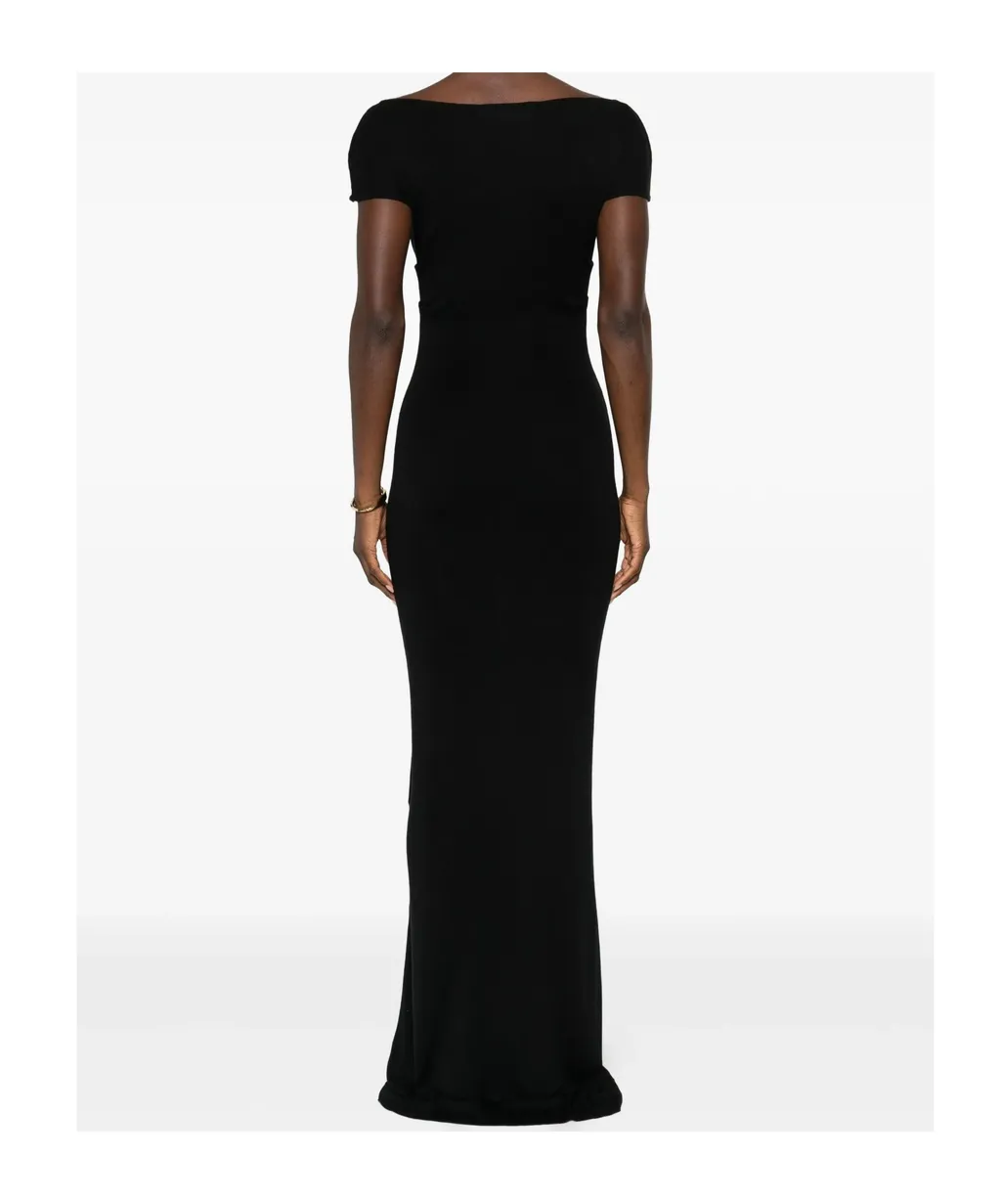 Fine-Ribbed Maxi Dress