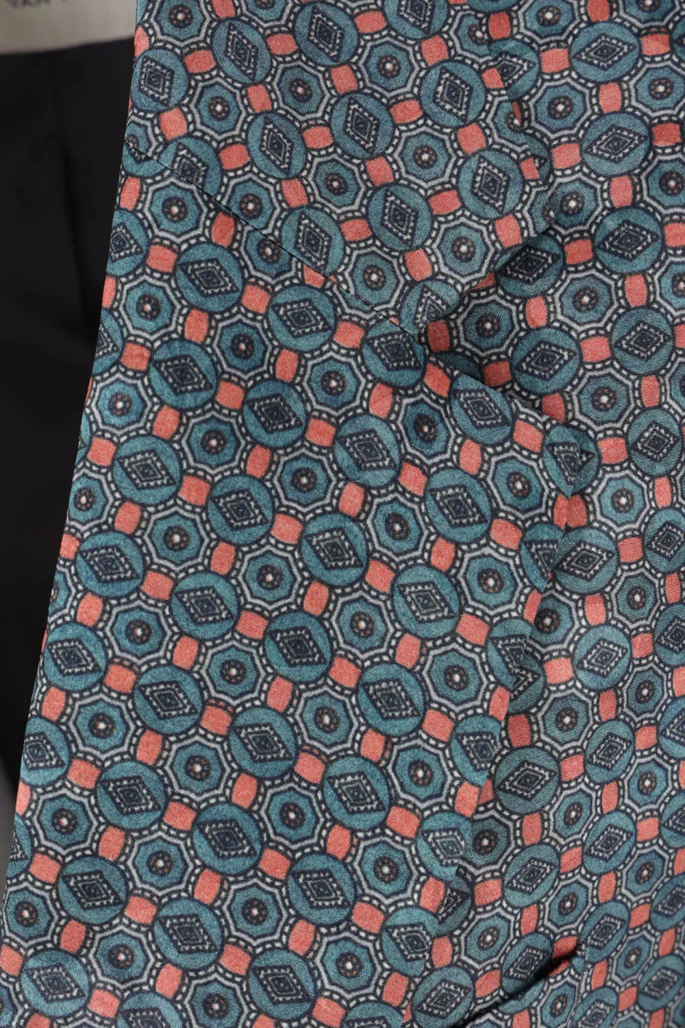 Patterned Single-Breasted Jacket
