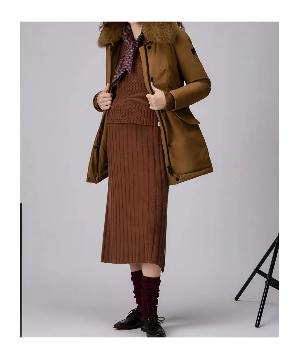Slim Jacket With Fur