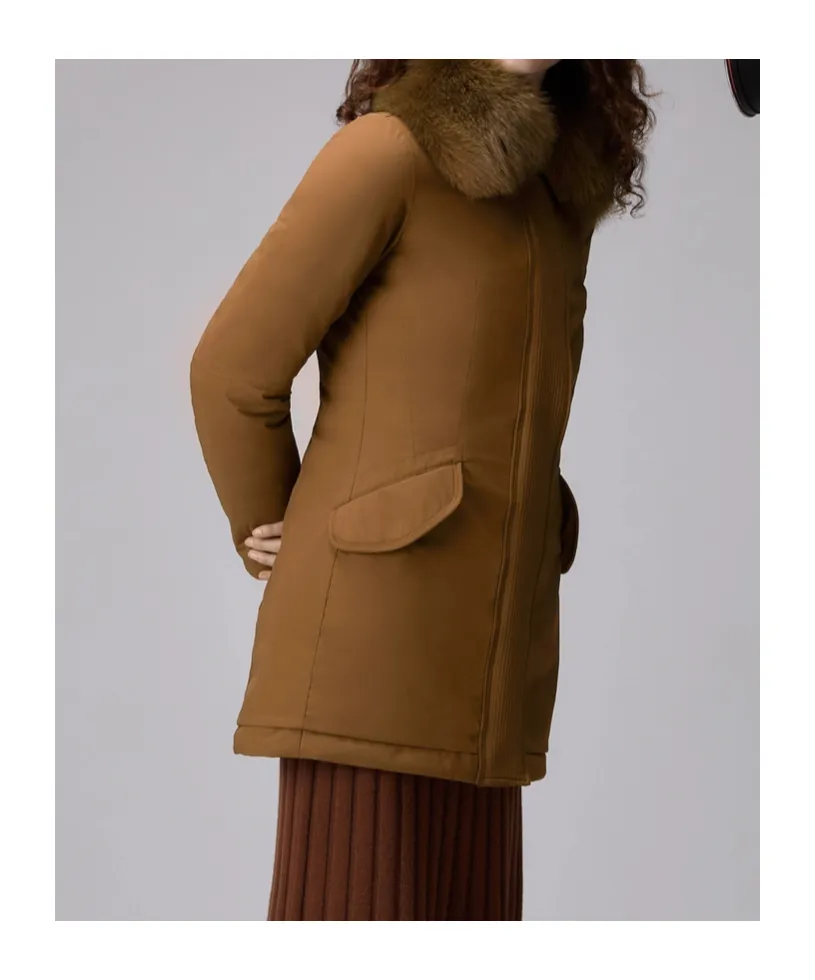 Slim Jacket With Fur