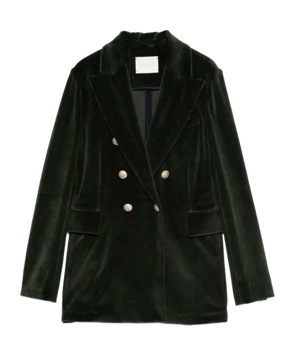 Cotton Double-Breasted Jacket
