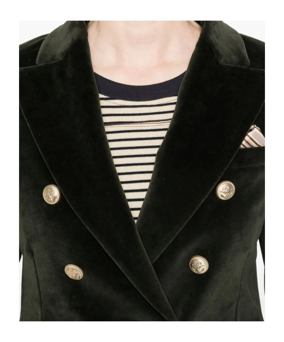 Cotton Double-Breasted Jacket