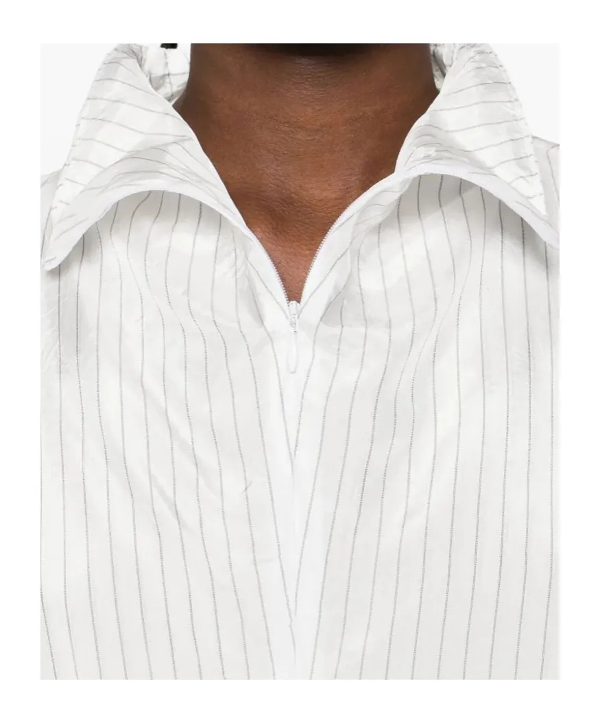 Pinstripe Sleeveless Blouse