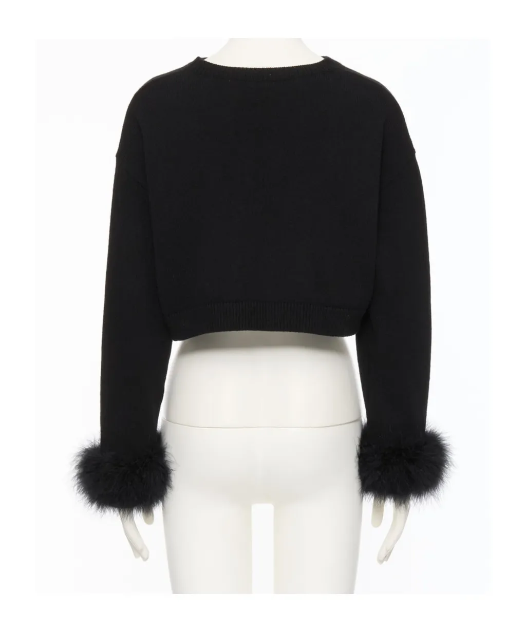 Cashmere Jumper With Feathers