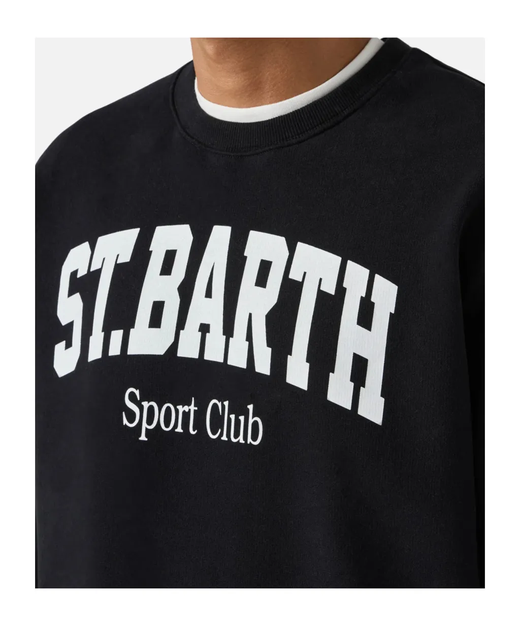 Soho Cotton Sweatshirt With St. Barth Sport Club Print