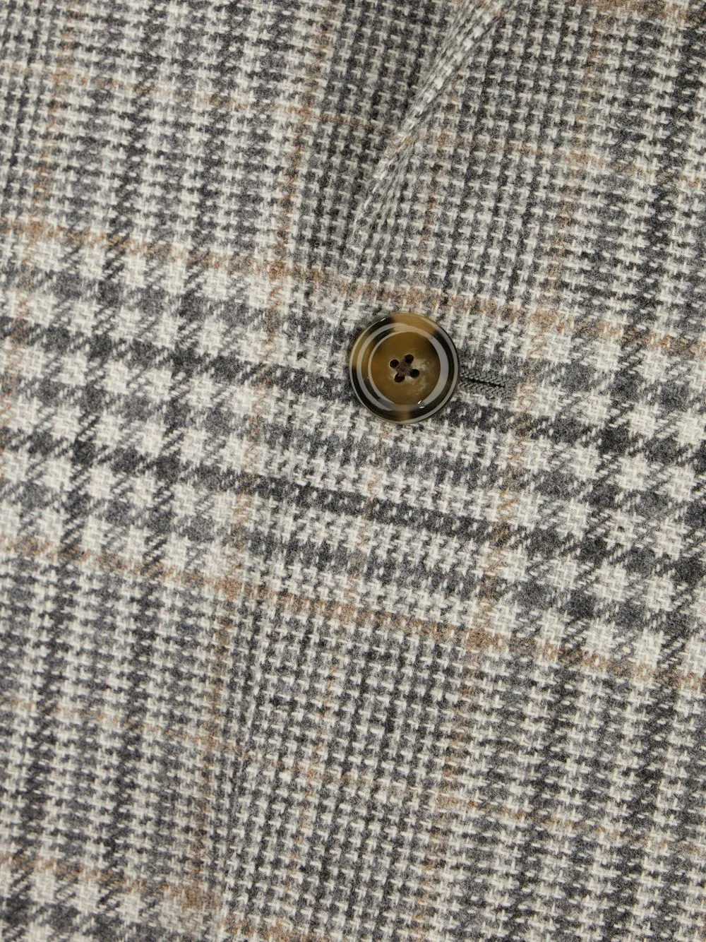 Single-Breasted Checked Blazer
