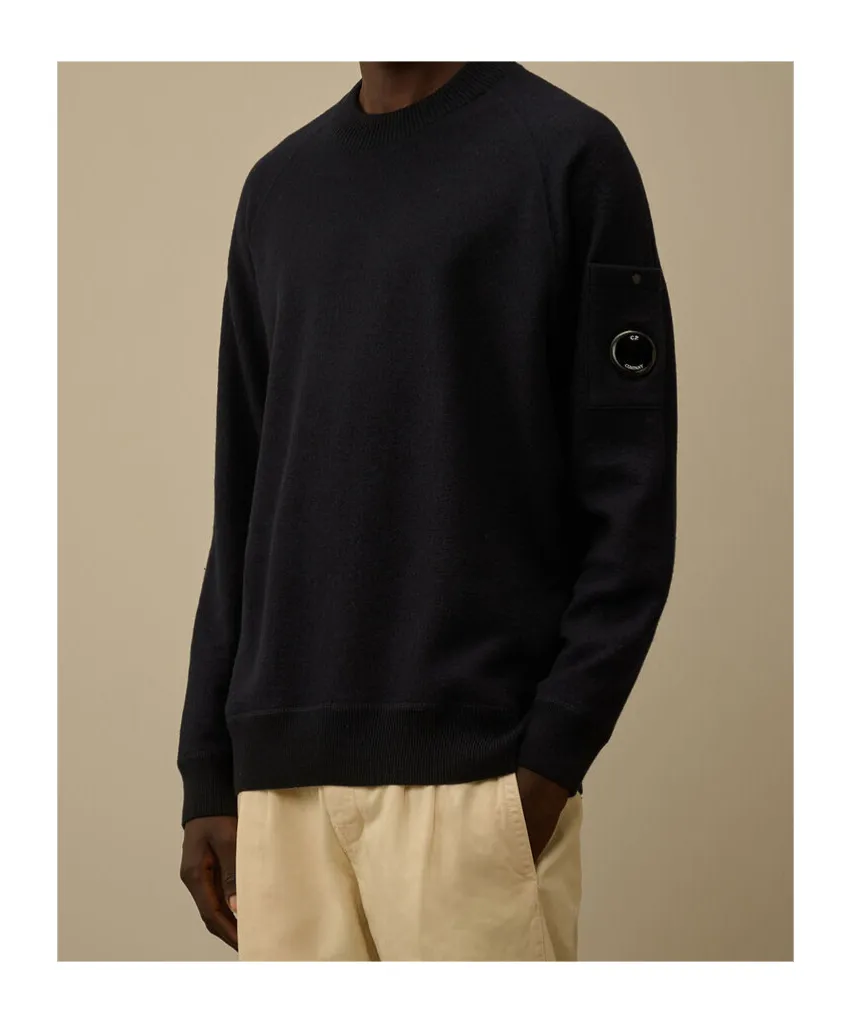 Lens Pocket Crew Neck Knitwear