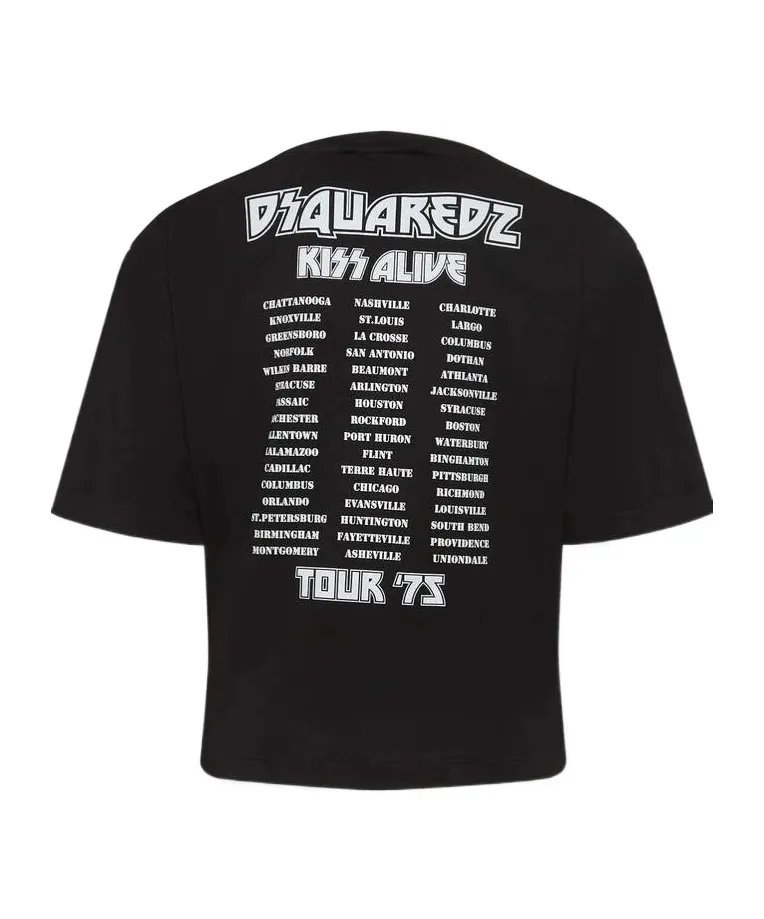 X Kiss Pressato Cropped Breezy Fit T-Shirt