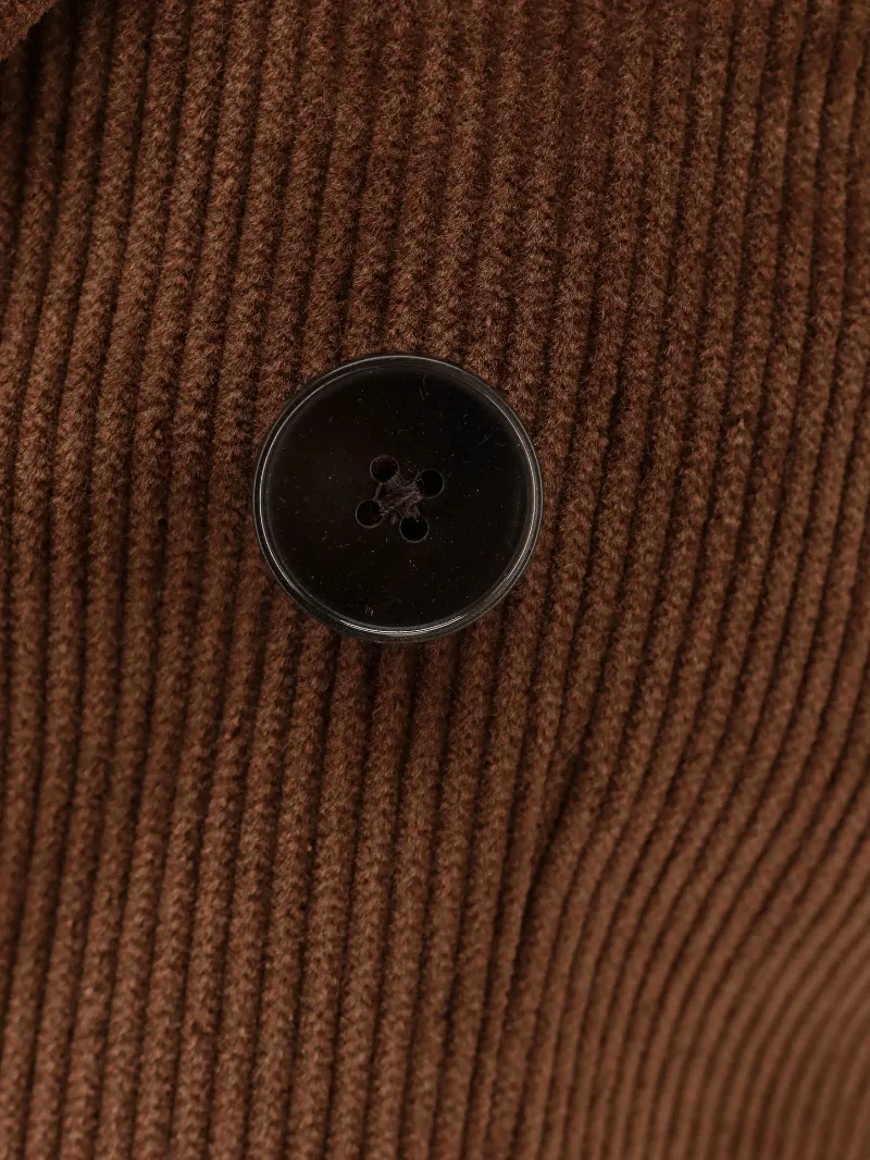 Double-Breasted Corduroy Blazer