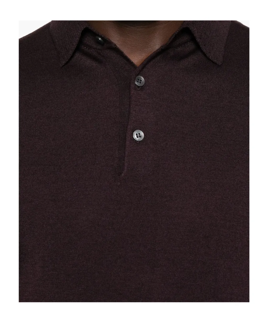 Half-Button Long Sleeved Polo Shirt