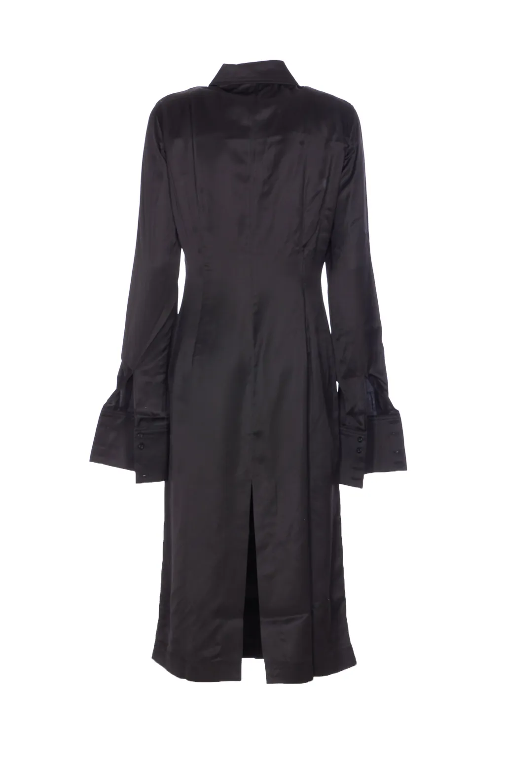Wrapped Satin Long Dress
