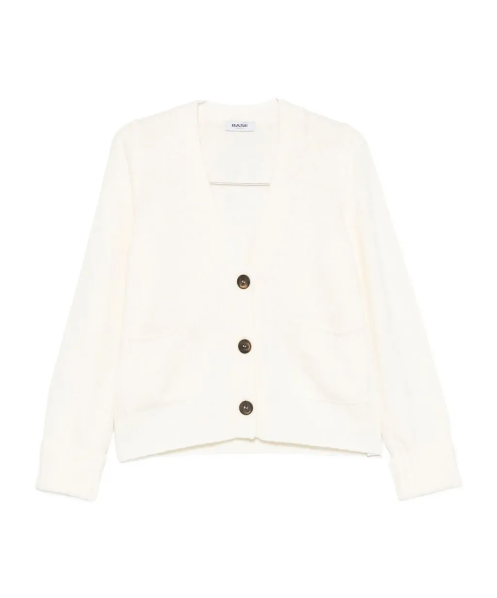 V-Neck Long-Sleeved Cardigan
