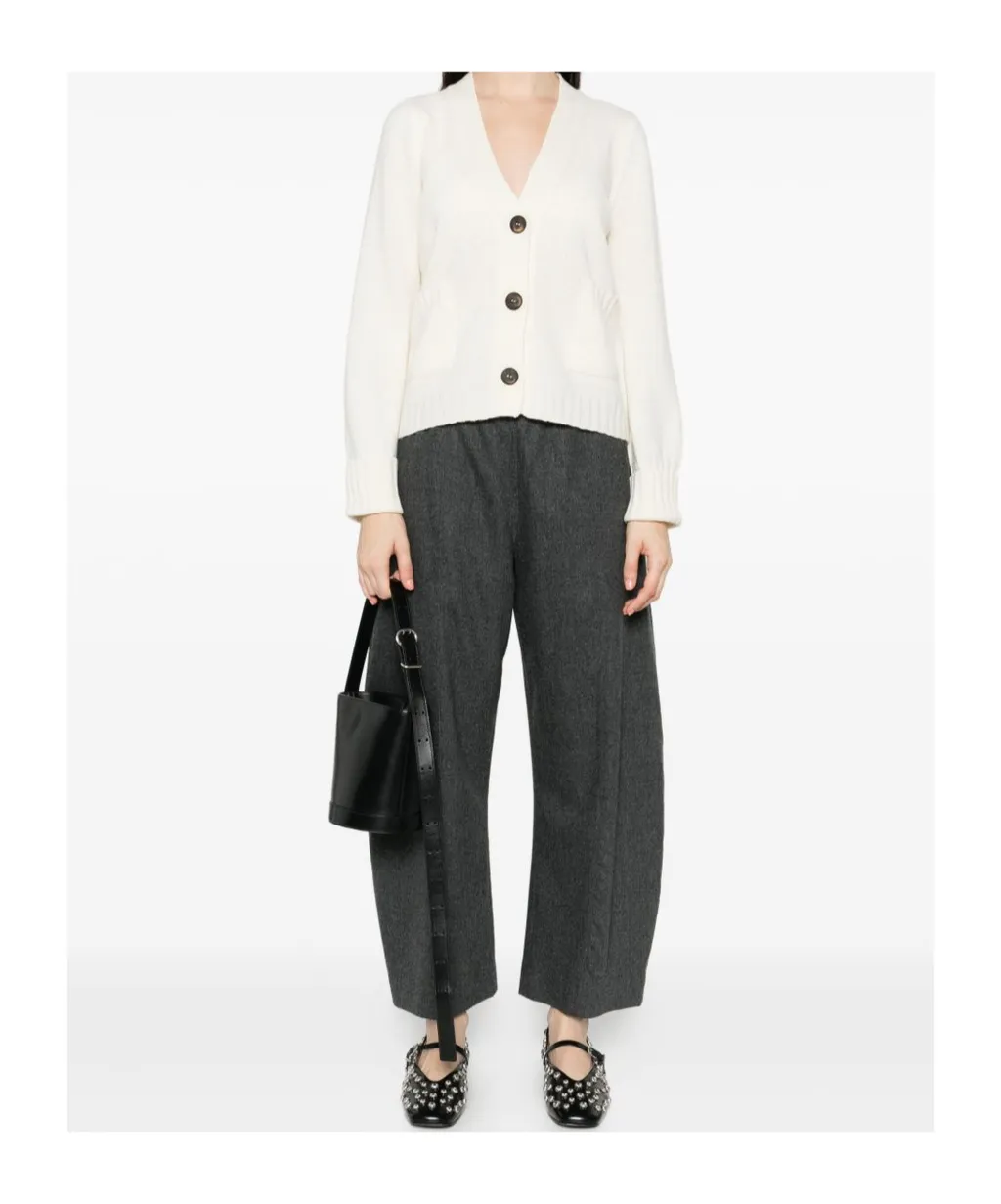 V-Neck Long-Sleeved Cardigan
