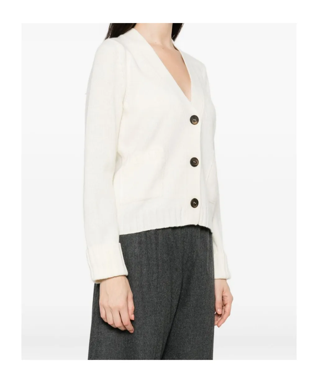 V-Neck Long-Sleeved Cardigan
