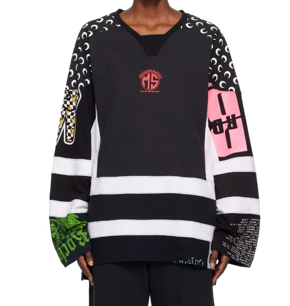 Knitted Long-Sleeved Hockey T-Shirt