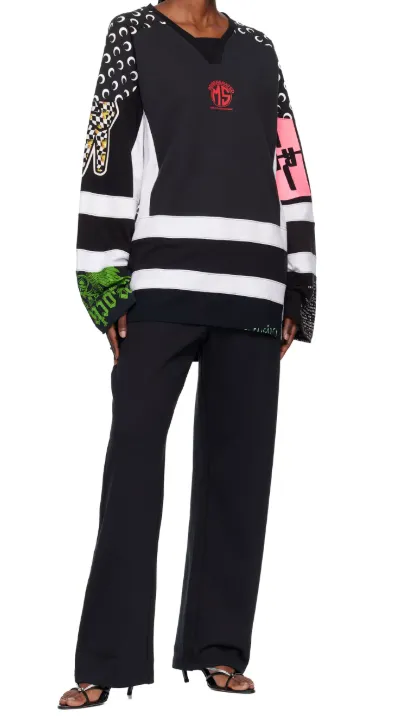 Knitted Long-Sleeved Hockey T-Shirt