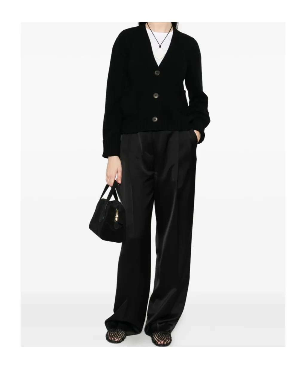 V-Neck Long-Sleeved Cardigan