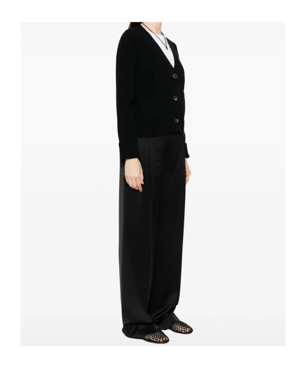 V-Neck Long-Sleeved Cardigan