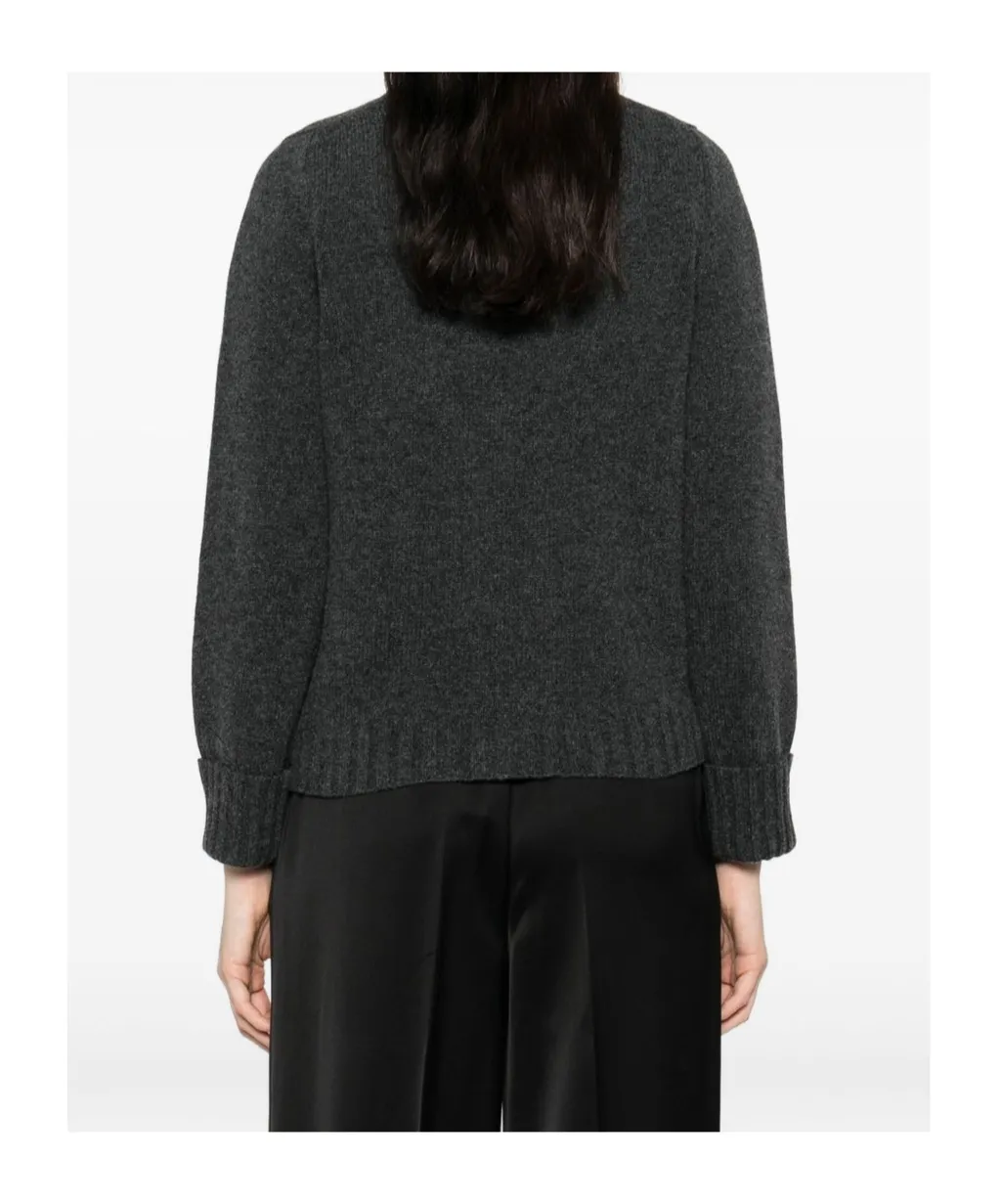 V-Neck Long-Sleeved Cardigan