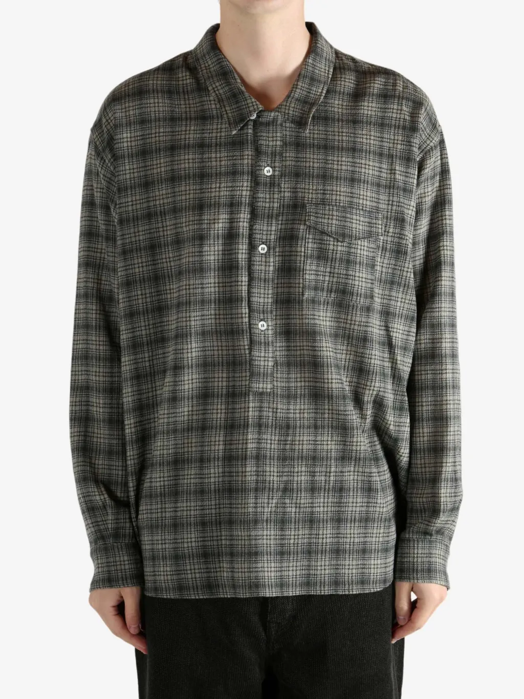 Plaid Long-Sleeved Shirt