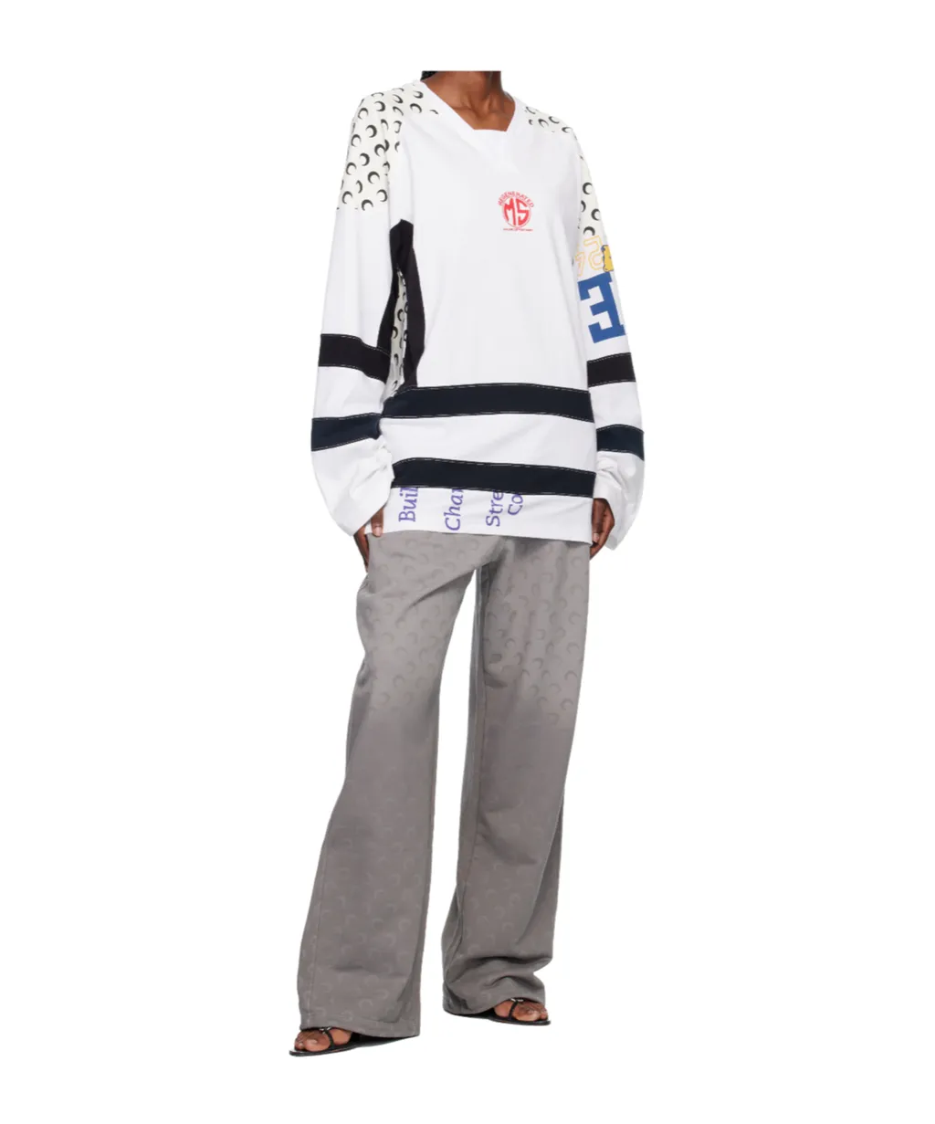 Knitted Long-Sleeved Hockey T-Shirt