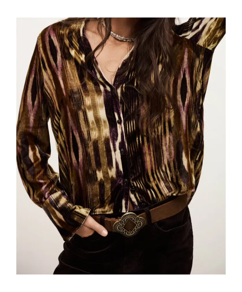 Long-Sleeved Printed Shirt