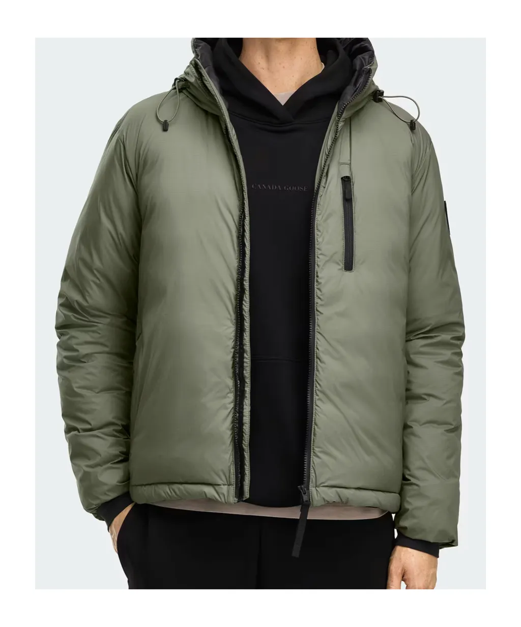Zip-Up Hooded Down Jacket