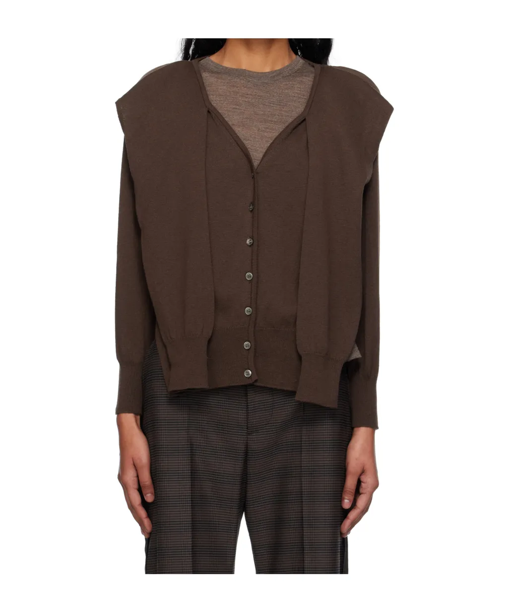 Sleeve Layered Cardigan