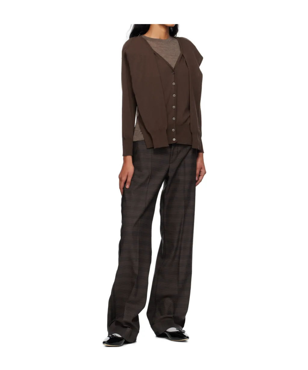Sleeve Layered Cardigan