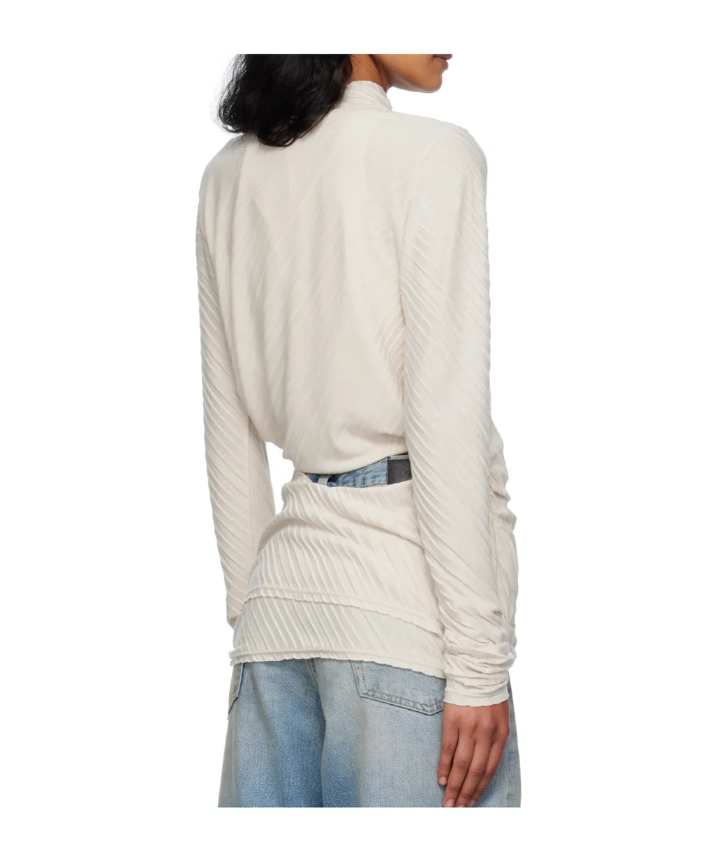 Pleated Convertible Crop Top