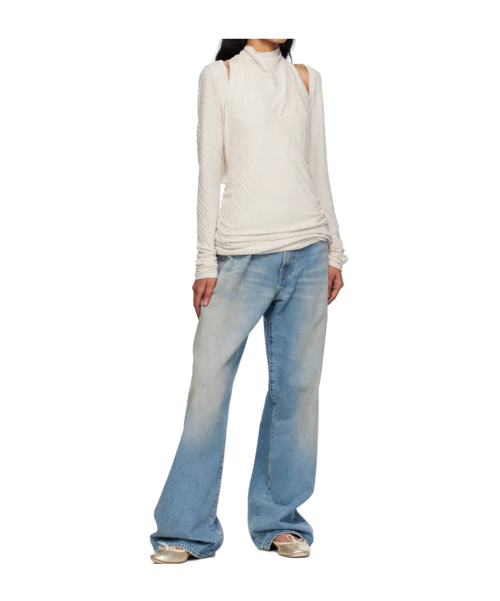 Pleated Convertible Crop Top