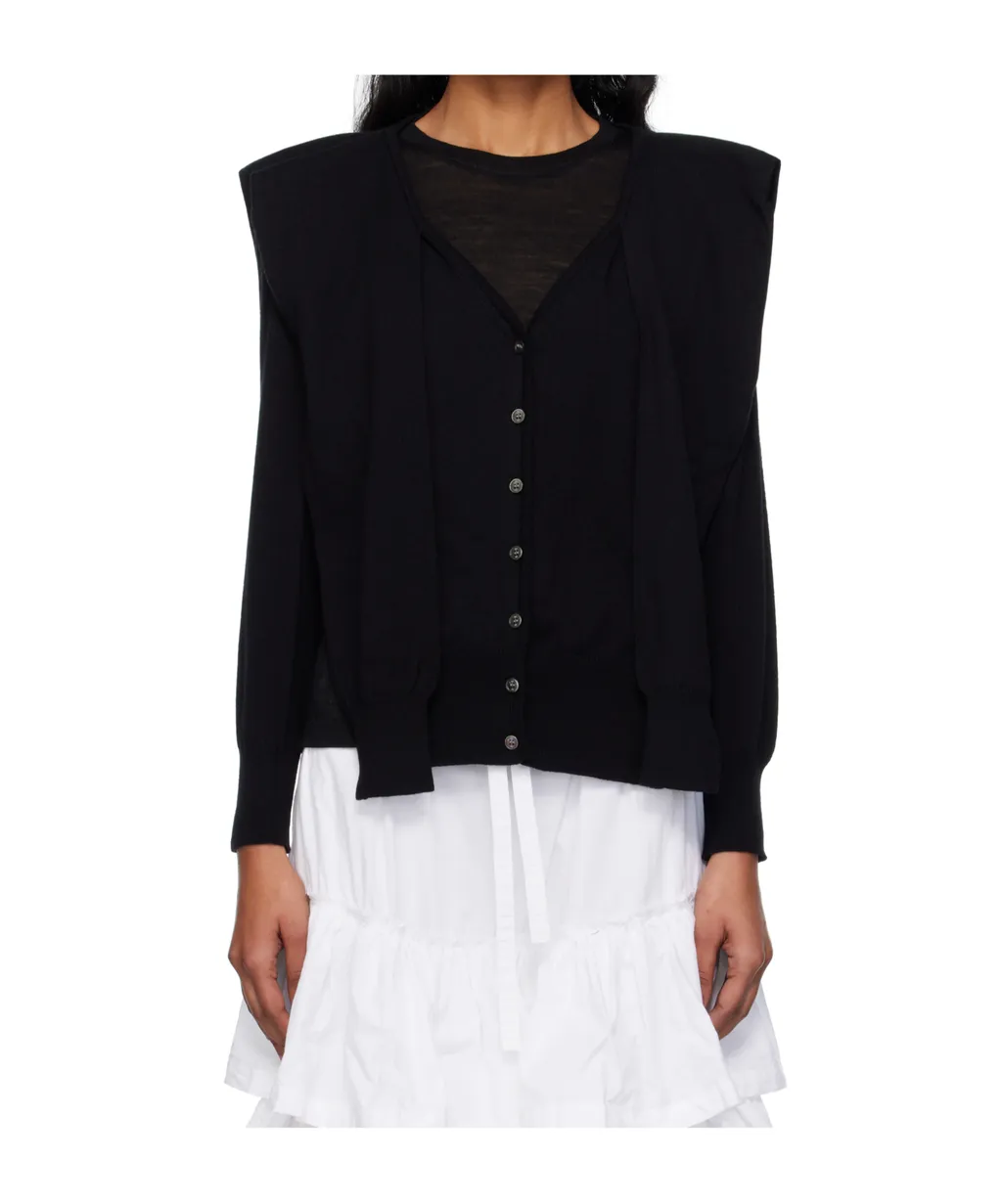 Sleeve Layered Cardigan