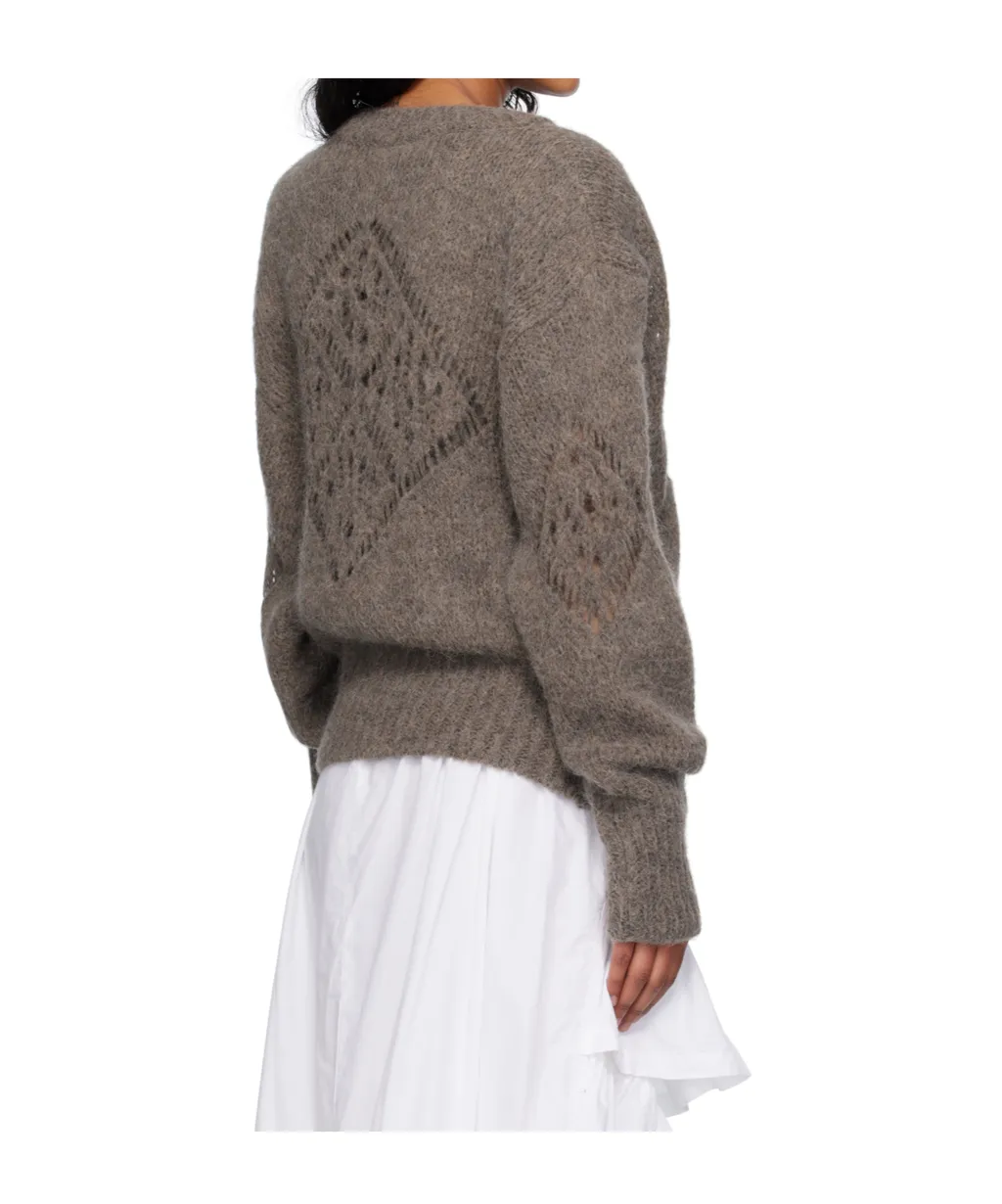 Alpaca Diamond Mesh Sweater