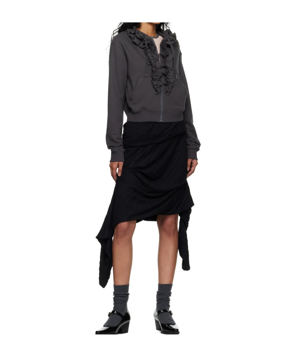 Ruffled Hoodie