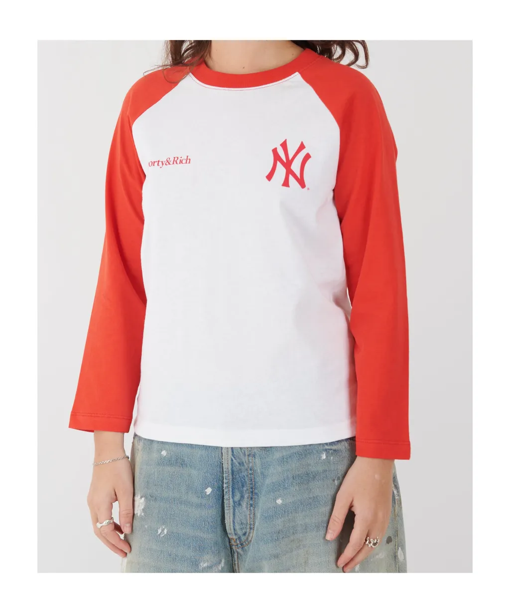 Yankees Serif Baseball Tee