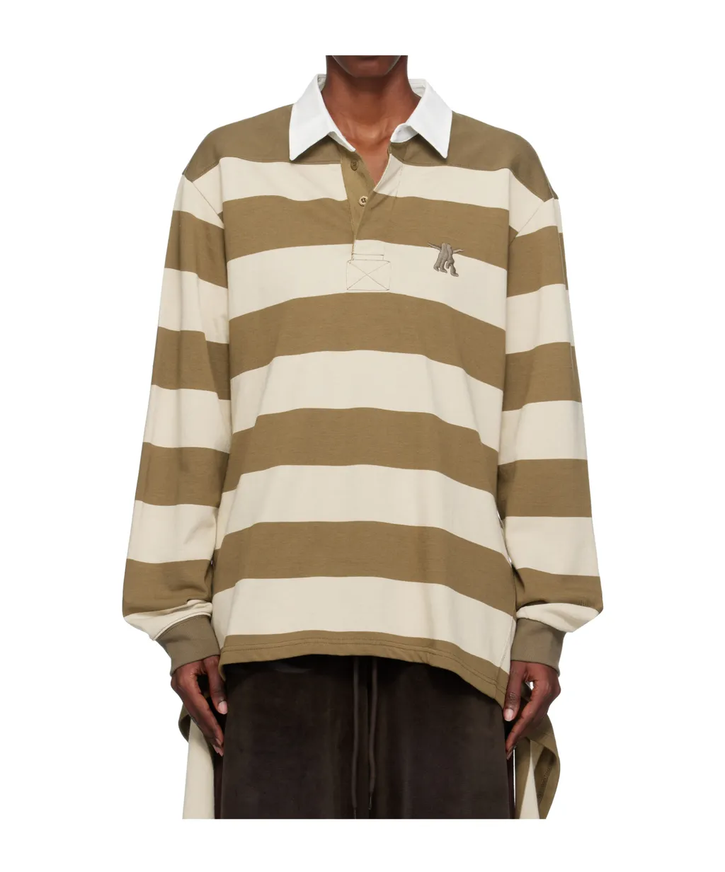 Striped Rugby Polo Shirt