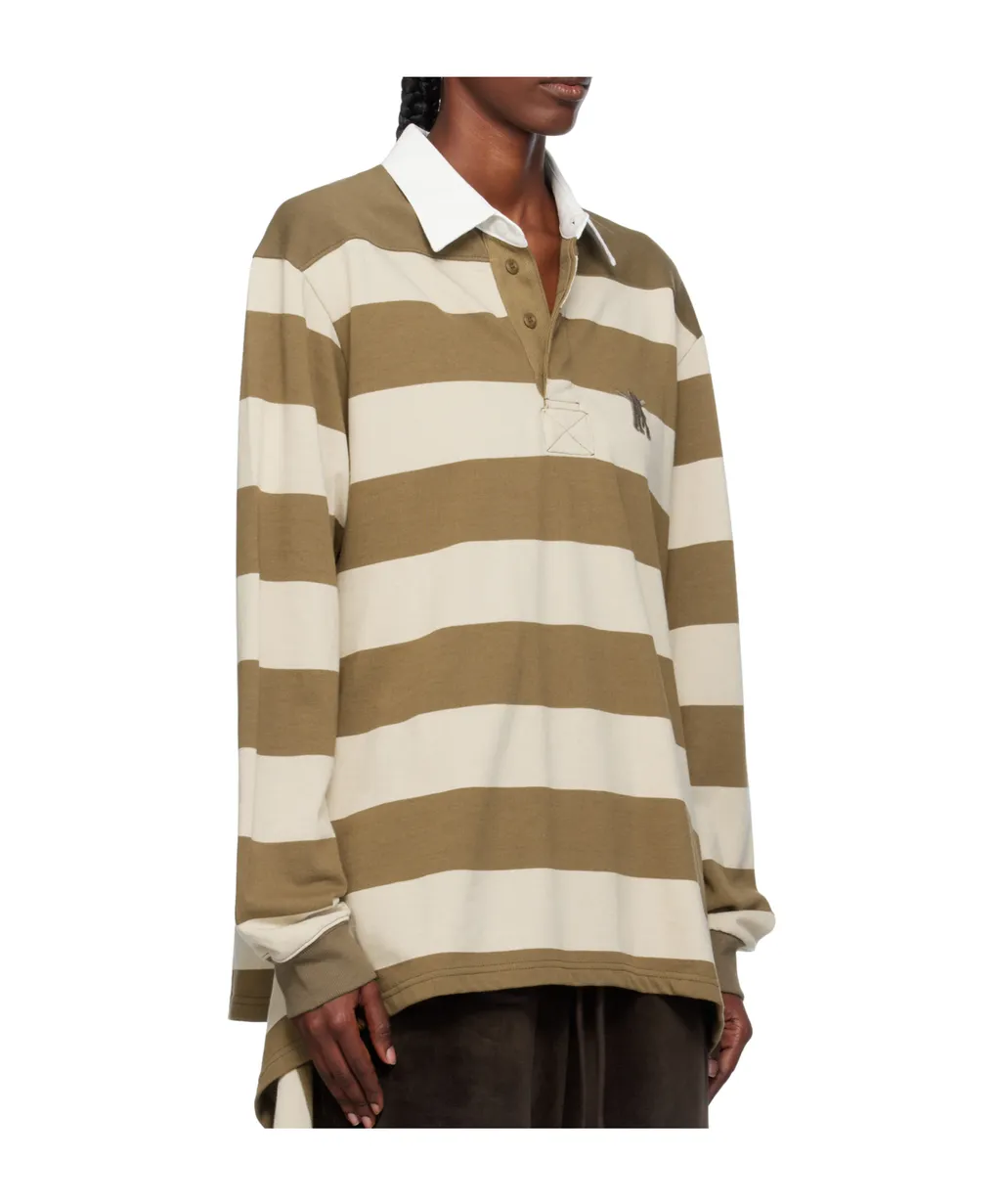 Striped Rugby Polo Shirt